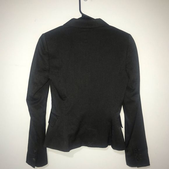 Zara Basic Gray Single Button Blazer Size S - Picture 5 of 8